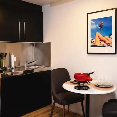 דירה Wunderstay Alpine 403 Centric Balcony/view דאבוס